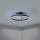 Eglo - Ventilator de tavan LED RGBW reglabil, 36 W, 230 V, 3000–6500 K, Ø 50 cm, negru, cu telecomandă