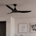 Eglo - Ventilator de tavan Ø 132 cm, negru, cu telecomandă