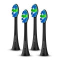 ELDONEX ETB-0002-BK - Set de 4 capete de schimb SENSITIVE pentru periuța SonicPro, negru