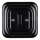Elhard - Întrerupător ceramic retro simplu cu ramă nr. 1, negru