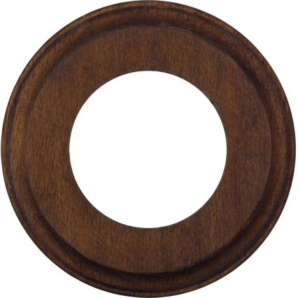 Elhard - Întrerupător ceramic retro simplu cu ramă nr. 1 negru/lemn închis