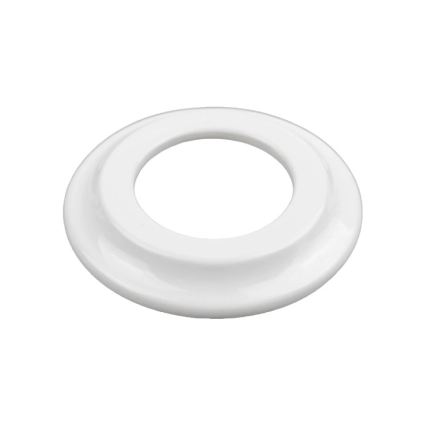 Elhard - Priză retro ceramică pentru uz casnic cu ramă SCHUKO 230V, albă