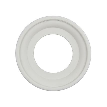 Elhard - Priză retro ceramică pentru uz casnic cu ramă SCHUKO 230V, albă