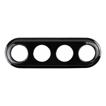 Elhard - Ramă ceramică retro cu 4 module, neagră