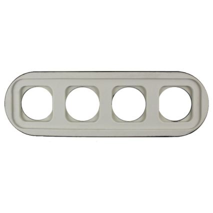 Elhard - Ramă ceramică retro cu 4 module, neagră