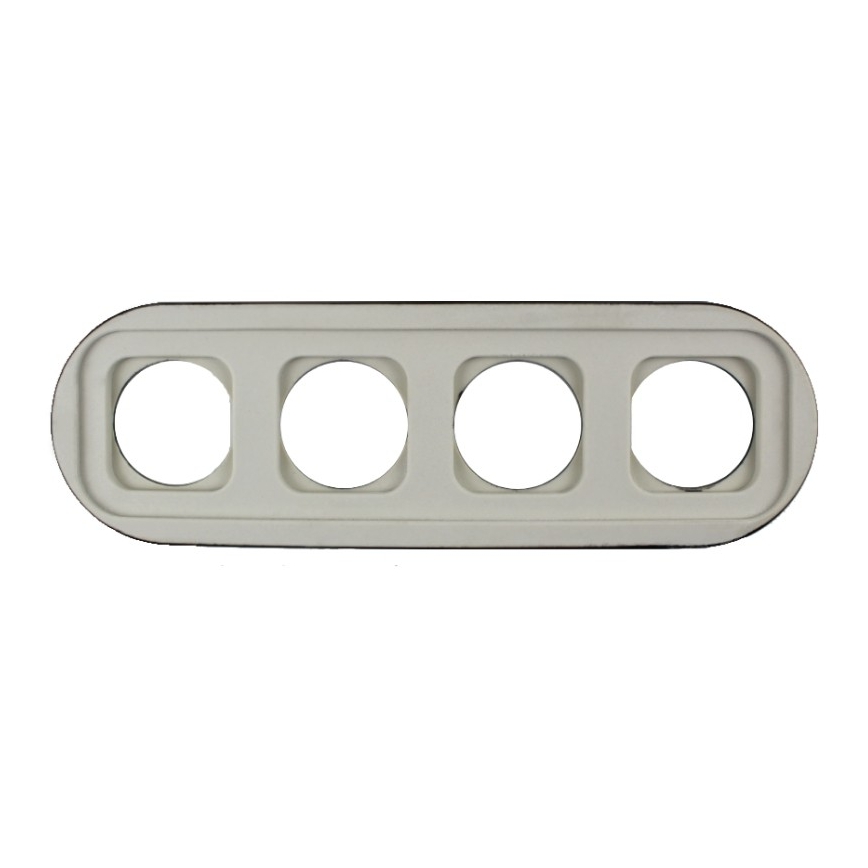 Elhard - Ramă ceramică retro cu 4 module, neagră