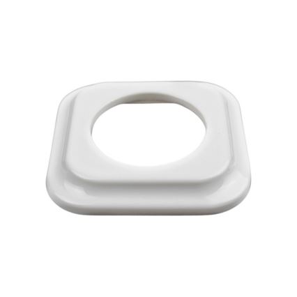 Elhard - Ramă retro din ceramică, simplă, albă