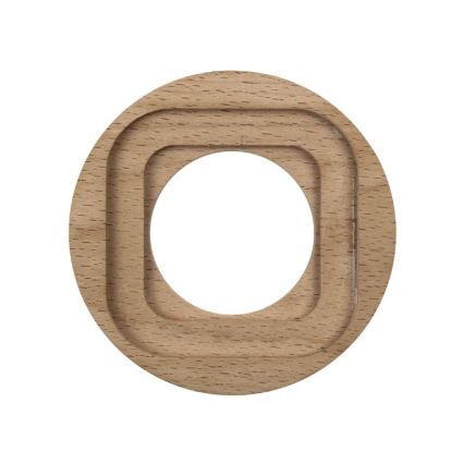 Elhard - Ramă retro simplă din lemn, culoare deschisă