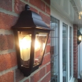 Elstead - Aplică de perete pentru exterior DECO LANE 1xE27/60W/230V IP44 neagră