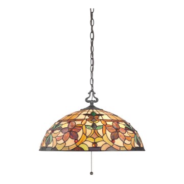 Elstead - Candelabru pe lanț Tiffany KAMI 3xE27/60W/230V
