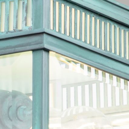 Elstead - Plafonieră de exterior HOLBORN 2xE27/60W/230V IP44 turcoaz