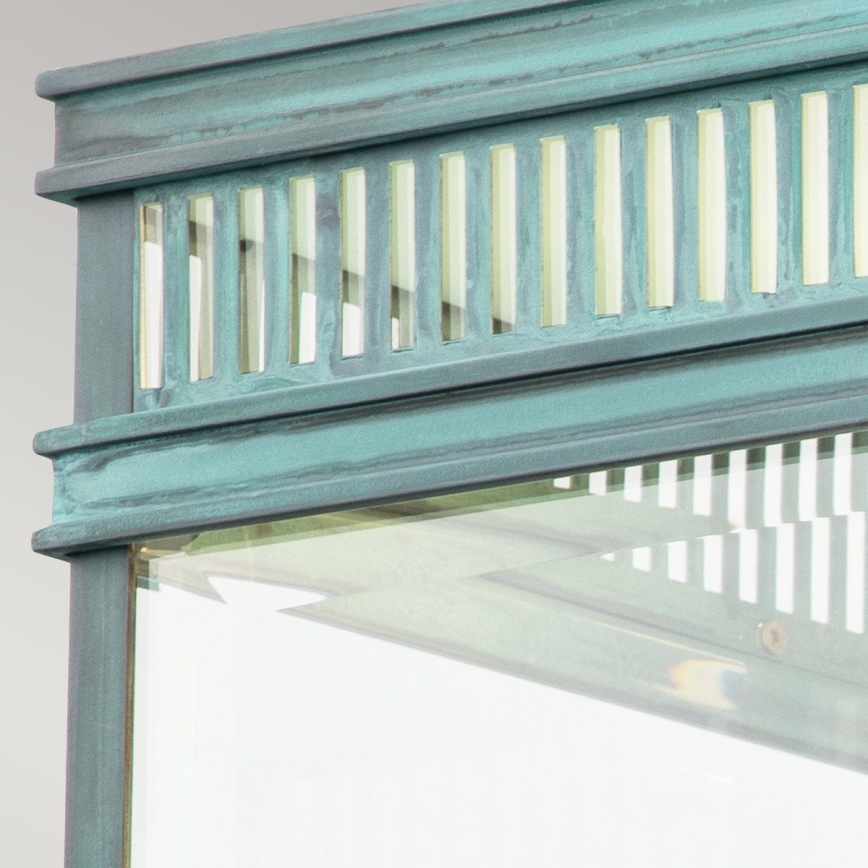 Elstead - Plafonieră de exterior HOLBORN 2xE27/60W/230V IP44 turcoaz