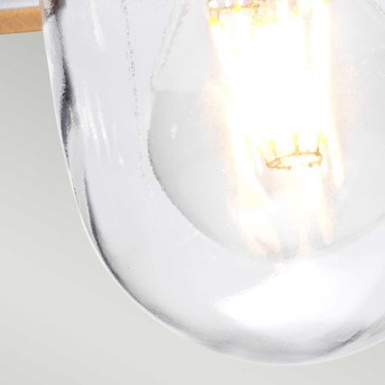 Elstead - Candelabru exterior cu lanț KLAMPENBORG 1xE27/60W/230V IP44 crom mat