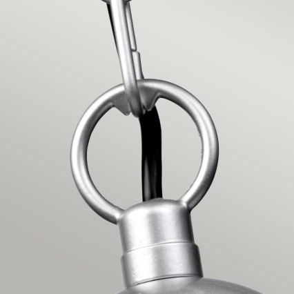 Elstead - Candelabru exterior cu lanț KLAMPENBORG 1xE27/60W/230V IP44 crom mat