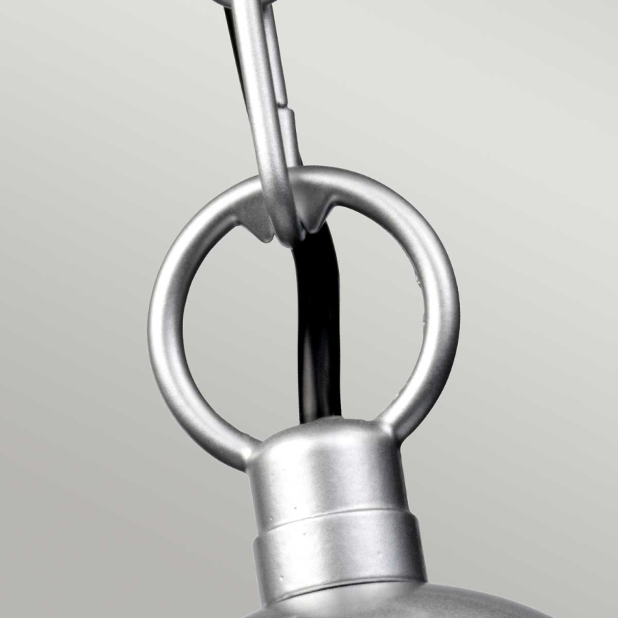 Elstead - Candelabru exterior cu lanț KLAMPENBORG 1xE27/60W/230V IP44 crom mat