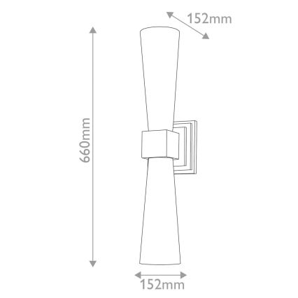 Elstead - Aplica LED pentru baie KRISTY 2xG9/4W/230V IP44 finisaj cupru