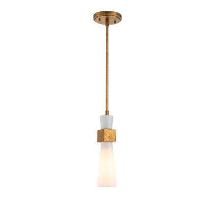 Elstead - Lustră pe tijă KRISTY 1xE27/40W/230V Ø 15,2 cm, finisaj cupru