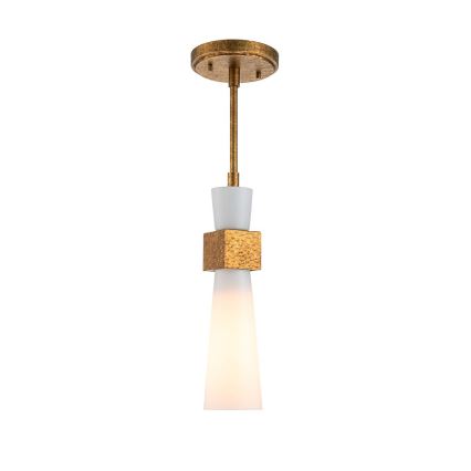 Elstead - Lustră pe tijă KRISTY 1xE27/40W/230V Ø 15,2 cm, finisaj cupru