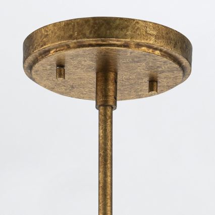 Elstead - Lustră pe tijă KRISTY 1xE27/40W/230V Ø 15,2 cm, finisaj cupru