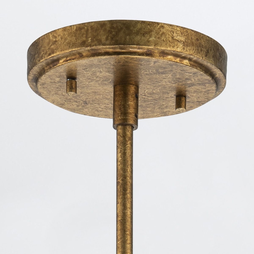 Elstead - Lustră pe tijă KRISTY 1xE27/40W/230V Ø 15,2 cm, finisaj cupru