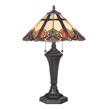 Elstead - Lampă de masă Tiffany BELLE 2xE27/75W/230V