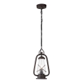 Elstead - Lustră de exterior suspendată pe lanț MINERS, 1xE27/60W/230V, IP44, finisaj bronz