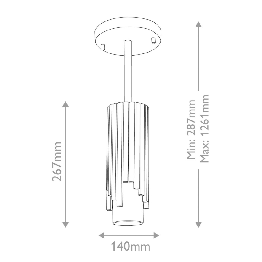 Elstead - Lustră cu tijă MARVELE 1xE14/40W/230V aurie