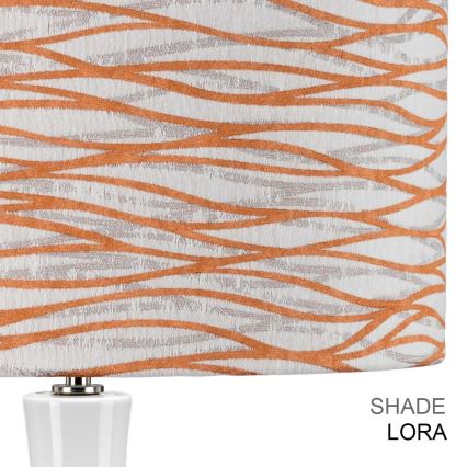 Elstead - Lampă de masă MILO 1xE27/60W/230V alb/portocaliu