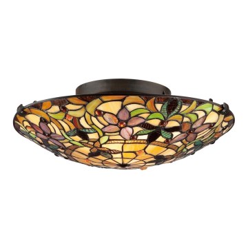 Elstead - Plafonieră Tiffany KAMI 2xE27/60W/230V