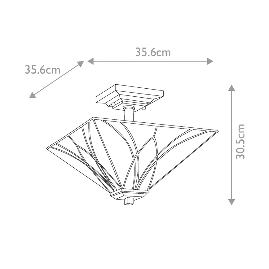 Elstead - Plafonieră Tiffany ASHEVILLE 2xE27/100W/230V