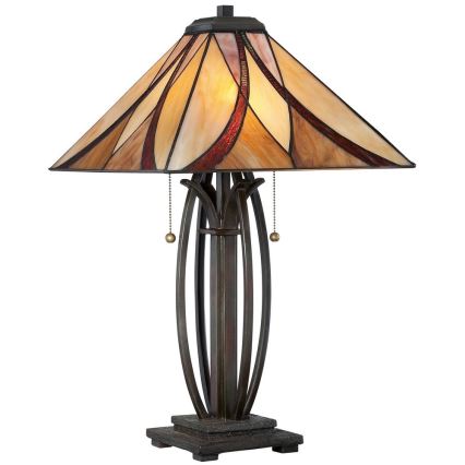 Elstead - Lampă de masă Tiffany ASHEVILLE, 2xE27/60W/230V
