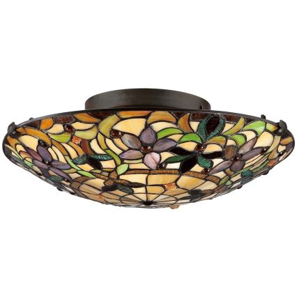 Elstead - Plafonieră Tiffany KAMI 2xE27/60W/230V