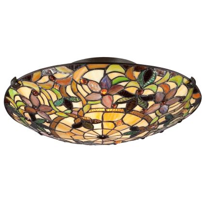 Elstead - Plafonieră Tiffany KAMI 2xE27/60W/230V