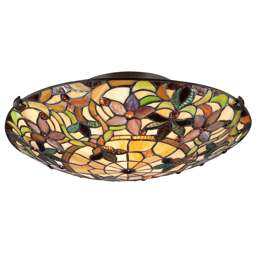 Elstead - Plafonieră Tiffany KAMI 2xE27/60W/230V