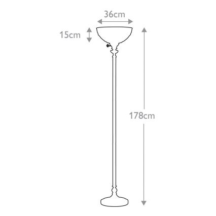 Elstead - Lampadar Tiffany KAMI, 1xE27/100W/230V