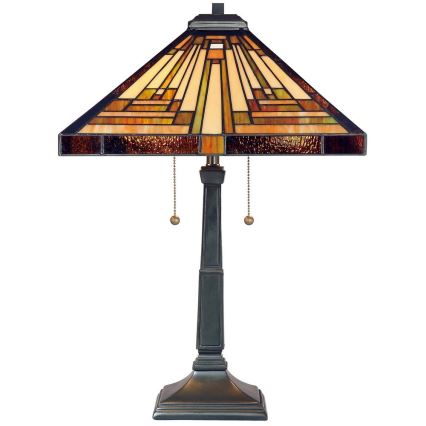 Elstead - Lampă de masă Tiffany STEPHEN 2xE27/60W/230V