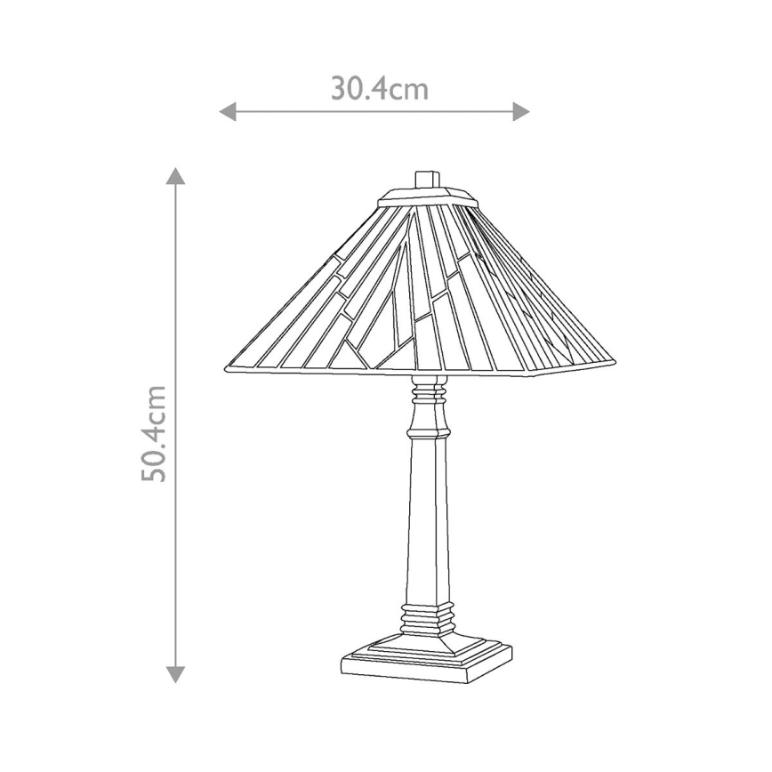 Elstead - Lampă de masă Tiffany ALDERLEY 1xE27/60W/230V