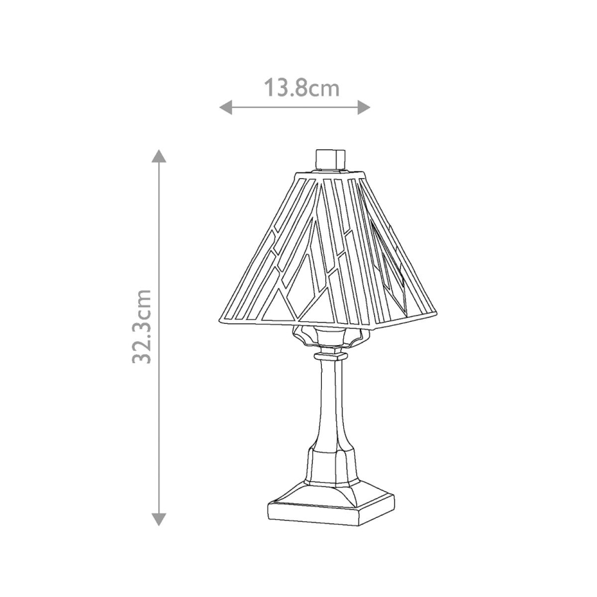 Elstead - Lampă de masă Tiffany ALDERLEY 1xE14/40W/230V 32,3 cm