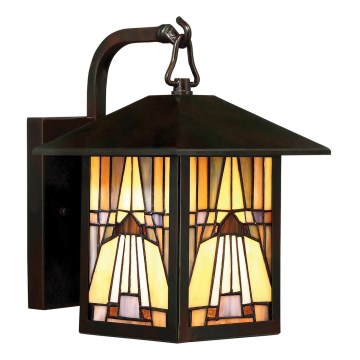 Elstead Tiffany INGLENOOK – Aplica de perete pentru exterior, 1xE27/60W/230V, IP44