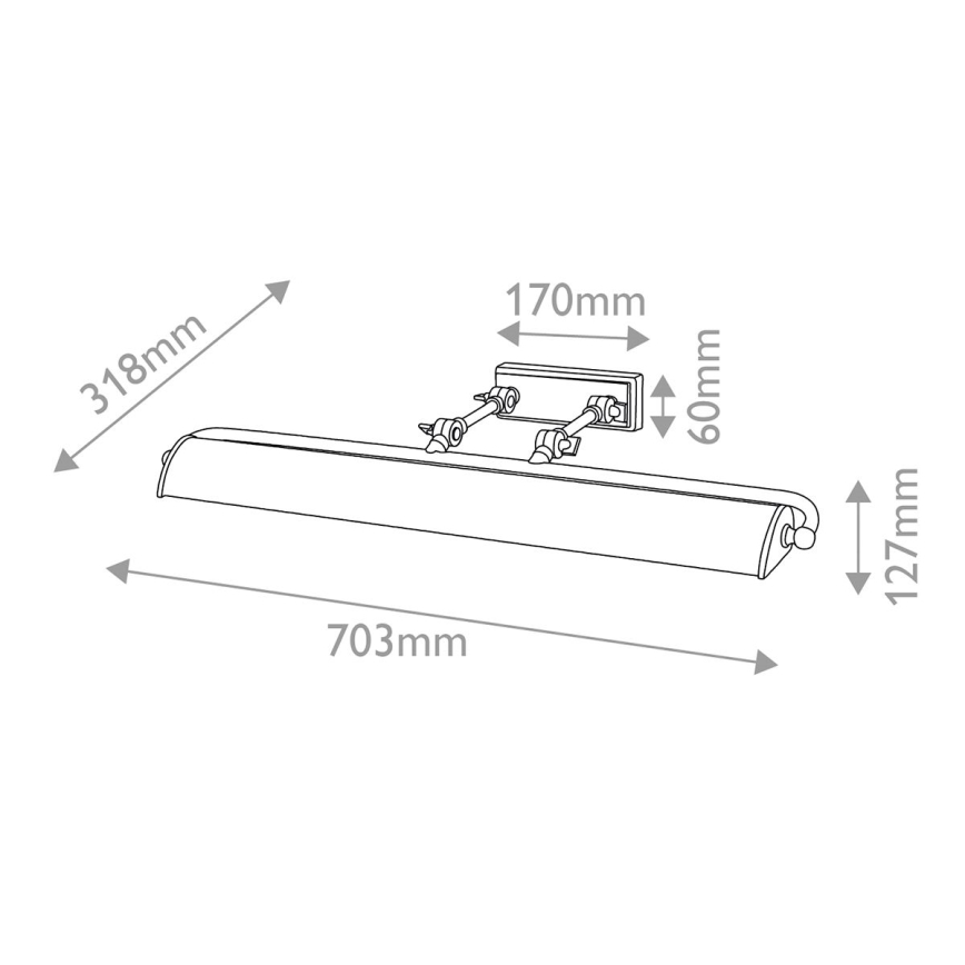 Elstead - Aplica pentru tablouri WINCHFIELD 4xE14/40W/230V auriu