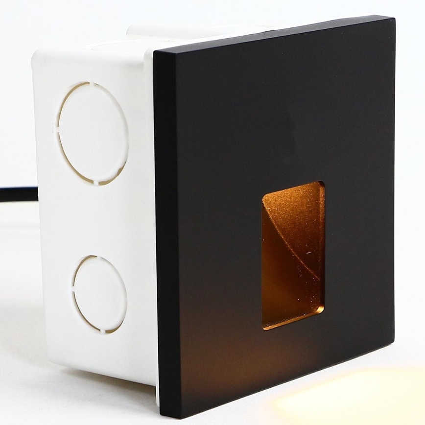 Emithor 70425 - Lampă LED pentru scări VIX LED/1W/230V 4000K negru