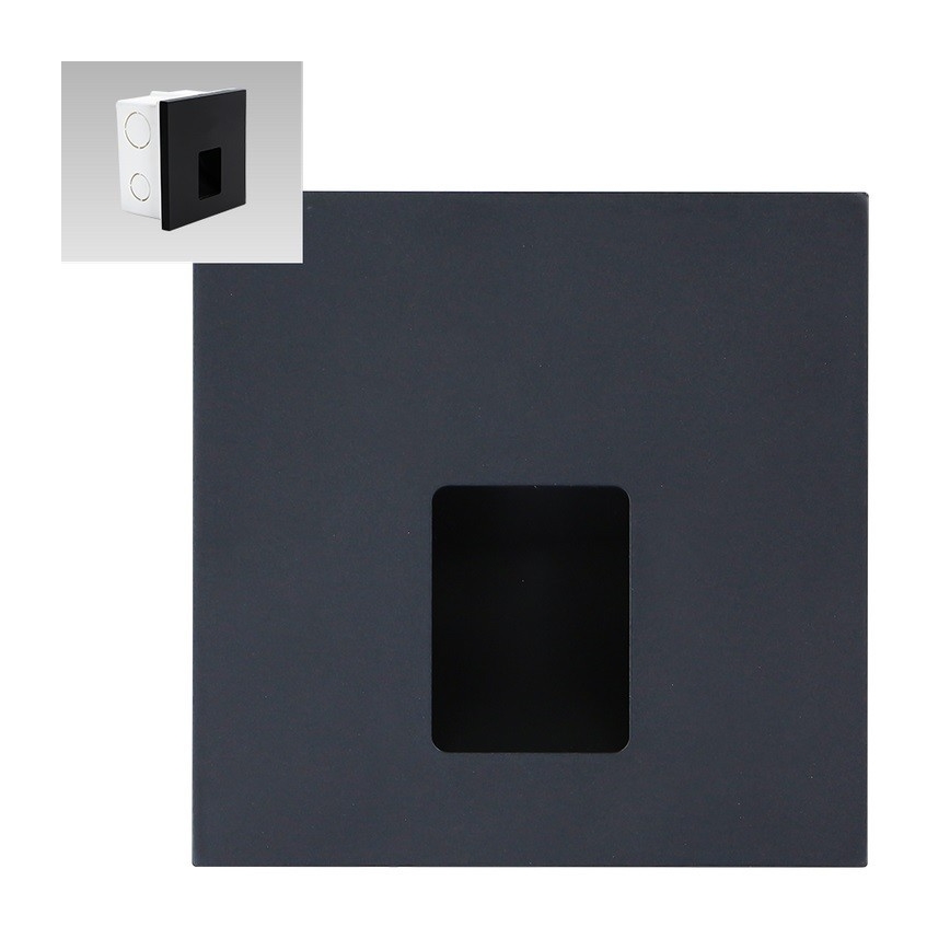 Emithor 70425 - Lampă LED pentru scări VIX LED/1W/230V 4000K negru