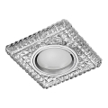 Emithor 71096 - Corp de iluminat LED pentru tavan ELEGANT GLASS FIX 1xGU10/50W + LED/3W BANDĂ