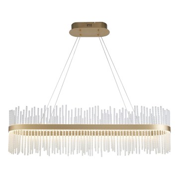 Endon 104082 - Lustră LED reglabilă suspendată pe cablu ADRIEL LED/47W/230V 3000K auriu/transparent