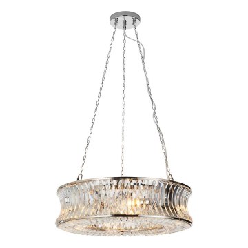 Endon 104528 - Lustră suspendată pe lanț, 6xE14/6W/230V, crom lucios