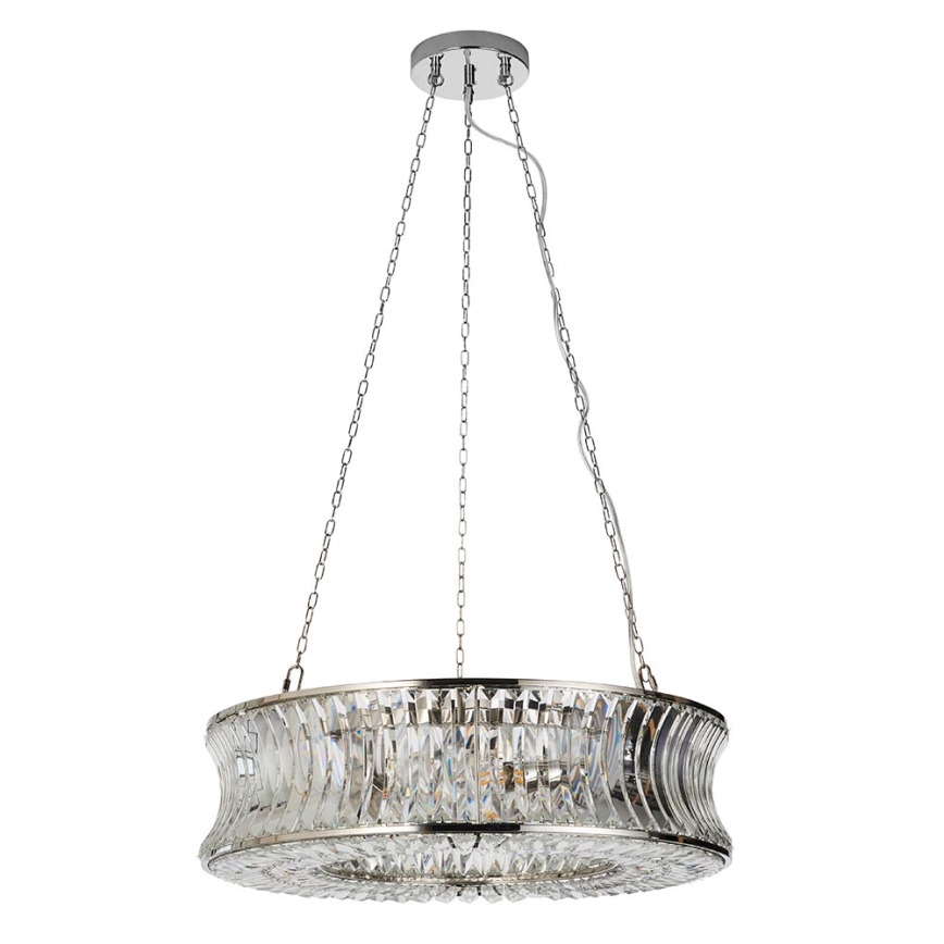 Endon 104528 - Lustră suspendată pe lanț, 6xE14/6W/230V, crom lucios