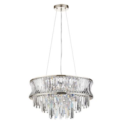 Endon 104530 - Lustră suspendată cu lanț 9xE14/6W/230V crom lucios