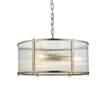 Endon 106282 - Lustră cu lanț RIDGETON 3xE14/6W/230V alamă