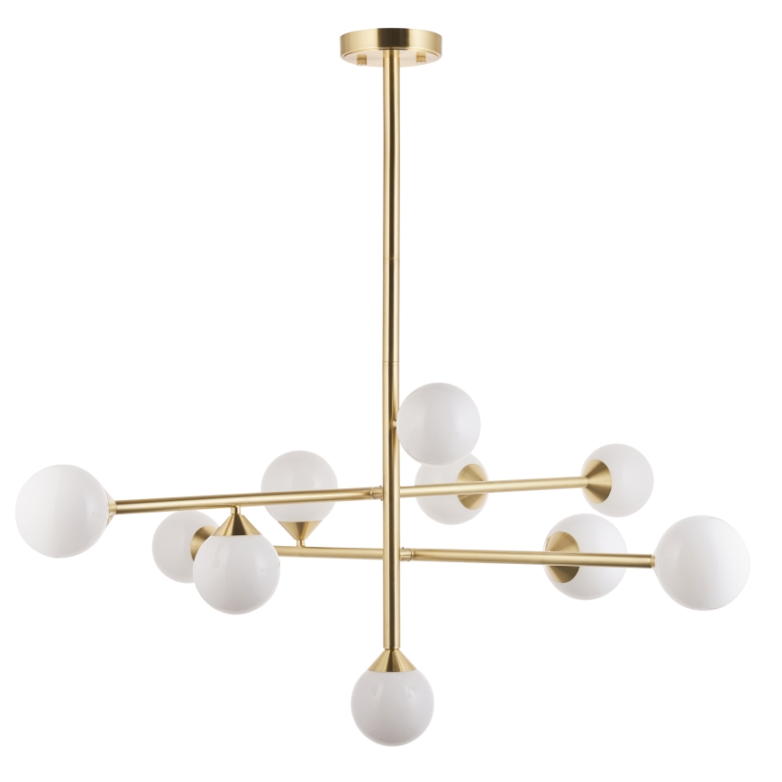 Endon 106754 - Candelabru cu tijă OTIS 10xG9/5W/230V, auriu