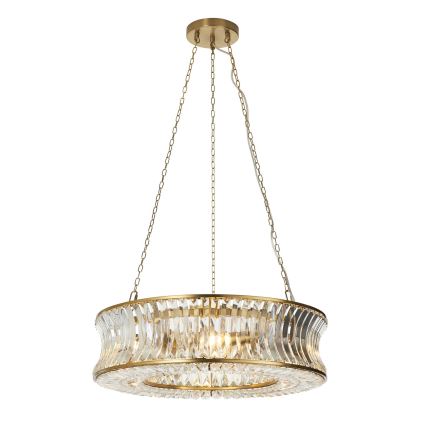 Endon 106811 - Lustră suspendată cu lanț, 6xE14/6W/230V, auriu